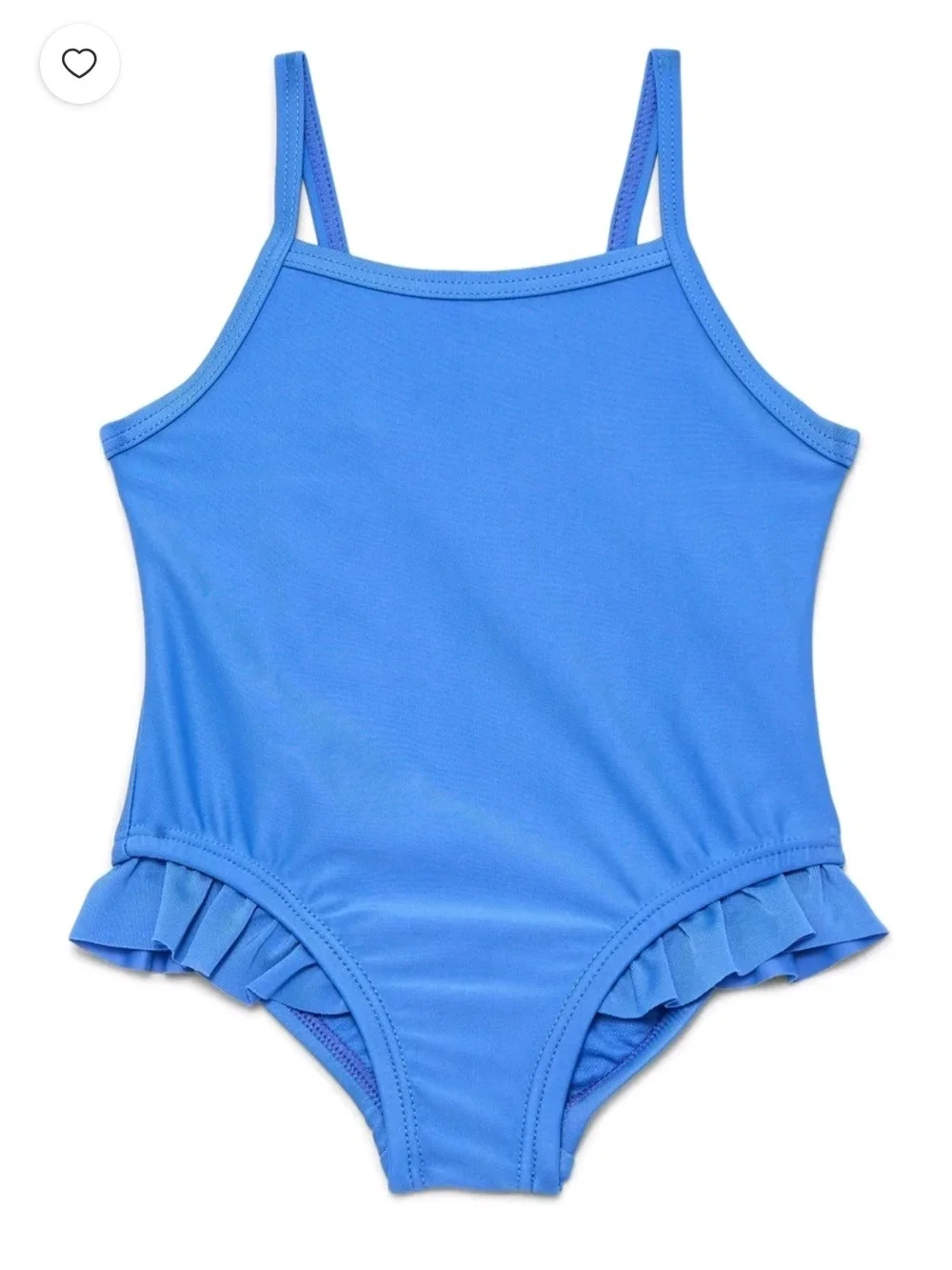Rally Blue Ruffle One-Piece Swimsuit Bathing Suit NWT